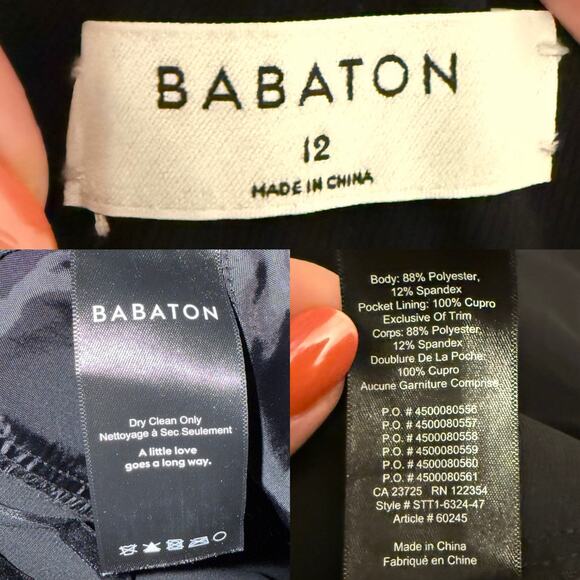 Aritzia Babaton Cohen Pant Black size 12 - Picture 4 of 4